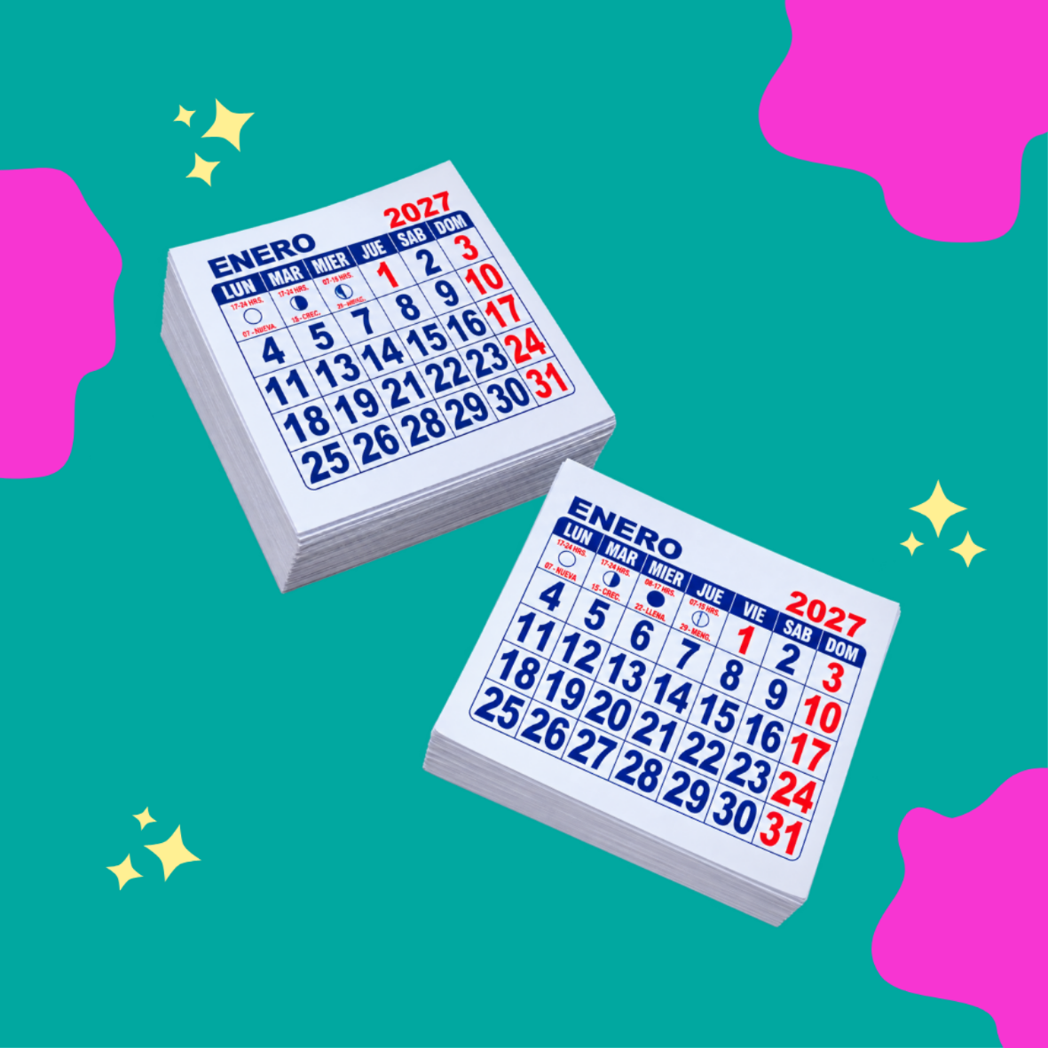 taco mini calendario 2027